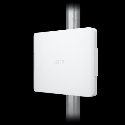 Ubiquiti UISP Box, Outdoor Box for UISP-R  UISP-S, Pole  Wall-Mountablke, IPX6-Rated Water Resistance, Power TransPort Cable Required,