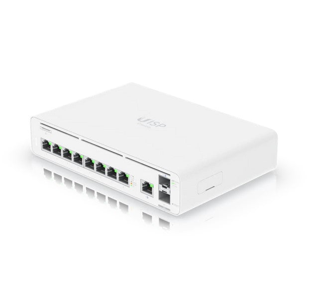 Ubiquiti UISP Host Console,Integrated Switch  Multi-gigabit Ethernet Gateway, (9) GbE RJ45 ports, (2) 10G SFP ports, Up 8,500 Mbps,
