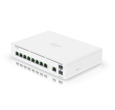 Ubiquiti UISP Host Console,Integrated Switch  Multi-gigabit Ethernet Gateway, (9) GbE RJ45 ports, (2) 10G SFP ports, Up 8,500 Mbps,