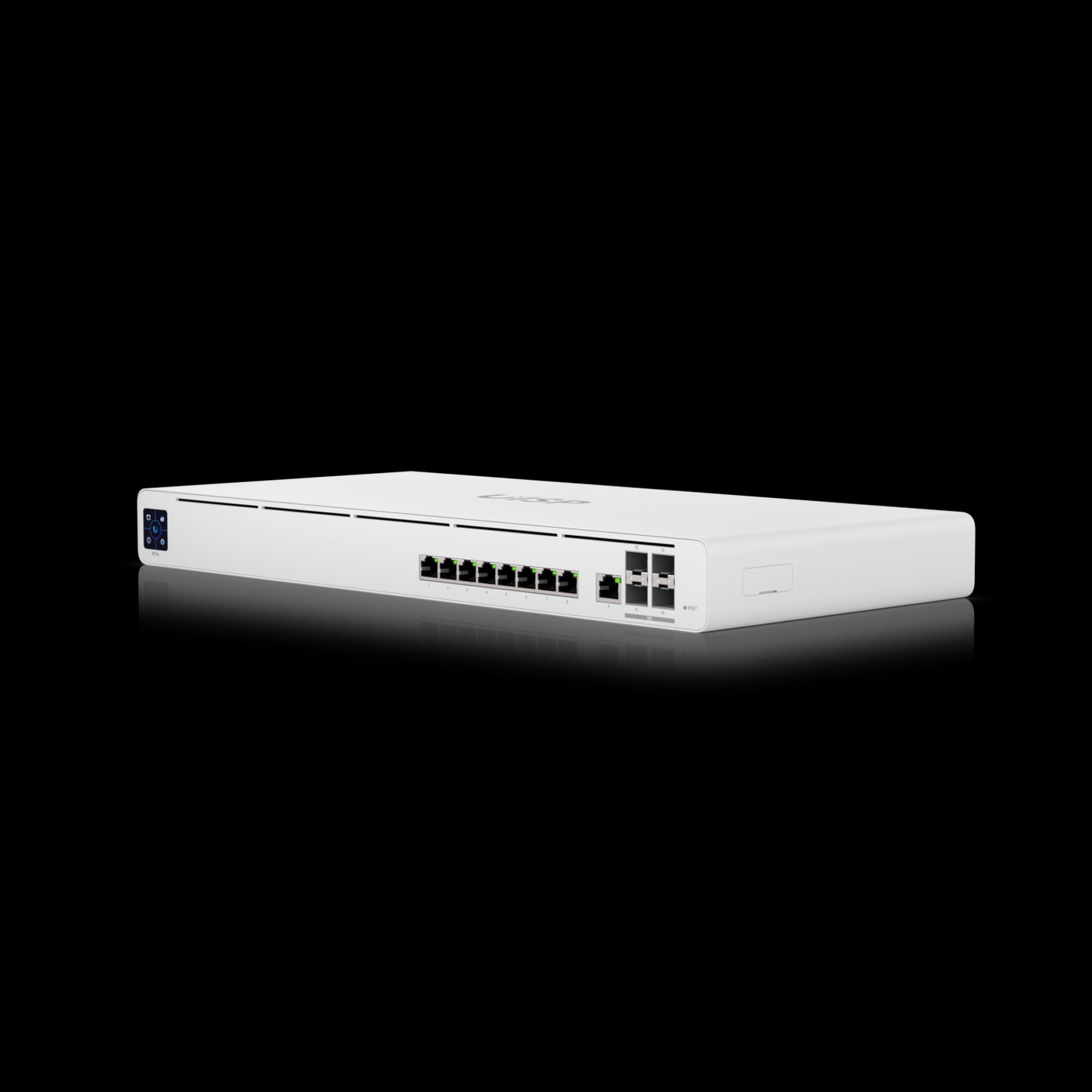 Ubiquiti UISP Router Professional, (9) GbE RJ45 ports, (4) 10G SFP ports, Integrated Layer 2 Switch,  Up to 9,500 Mbps NAT Throughput,