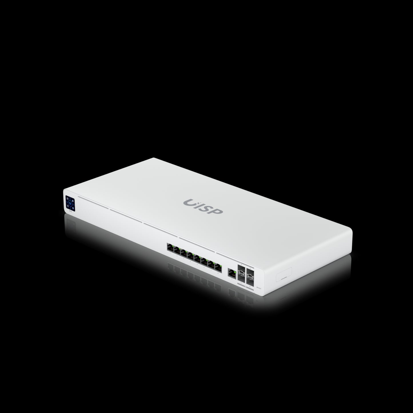 Ubiquiti UISP Router Professional, (9) GbE RJ45 ports, (4) 10G SFP ports, Integrated Layer 2 Switch,  Up to 9,500 Mbps NAT Throughput,