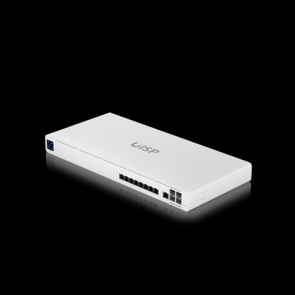 Ubiquiti UISP Router Professional, (9) GbE RJ45 ports, (4) 10G SFP ports, Integrated Layer 2 Switch,  Up to 9,500 Mbps NAT Throughput,