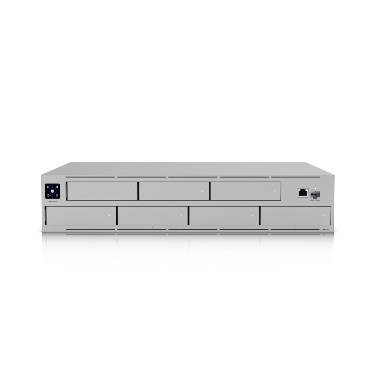 Ubiquiti UNAS Pro 2U Rack-mount NAS, (7) 2.5 3.5 ft Drive Bays 10 Gbps Performance Designed For Large-scale File Storage  Sharing