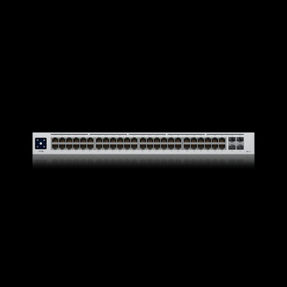 Ubiquiti UniFi 48-port Managed Gigabit Layer2 switch,  48x Gigabit Ethernet Ports w  32x 802.3at POE, 4x SFP Port Touch Display 195W,