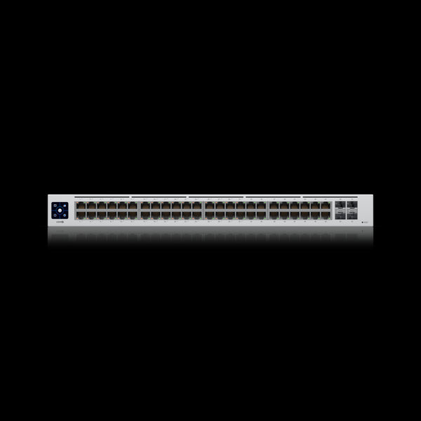 Ubiquiti UniFi 48-port Managed Gigabit Layer2 switch,  48x Gigabit Ethernet Ports w  32x 802.3at POE, 4x SFP Port Touch Display 195W,