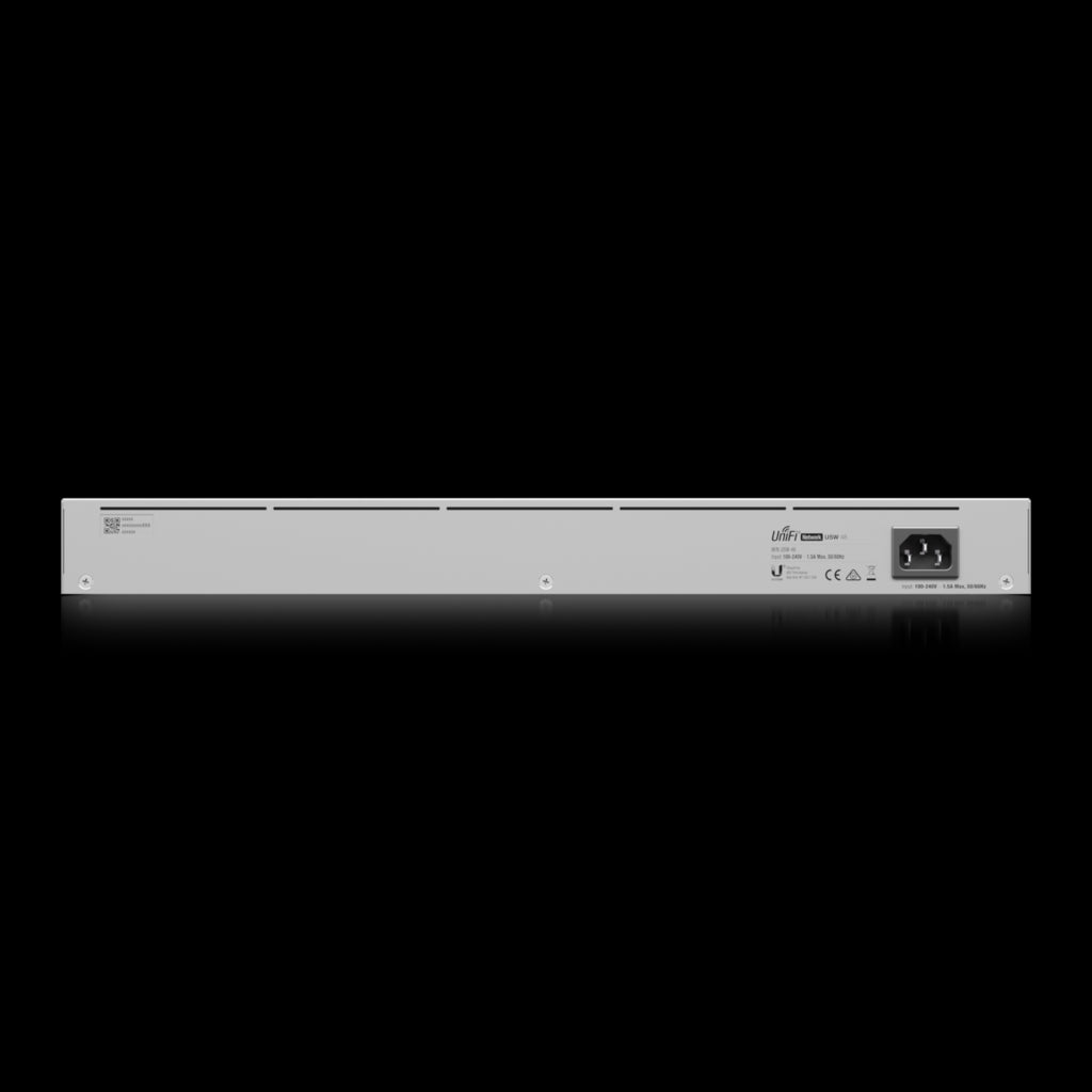 Ubiquiti UniFi USW-48, 48-port Managed Gigabit Layer2 Switch - 48x Gigabit Ethernet Ports 4x SFP Port Touch Display,