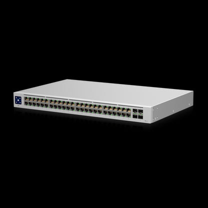 Ubiquiti UniFi USW-48, 48-port Managed Gigabit Layer2 Switch - 48x Gigabit Ethernet Ports 4x SFP Port Touch Display,