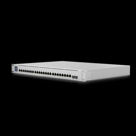 Ubiquiti UniFi Switch Enterprise 24-port PoE 12x2.5GbE 12x1GbE Ports, For Wi-Fi 6 AP, 2x 10g SFP Ports, Managed Layer 3 Switch (400W)