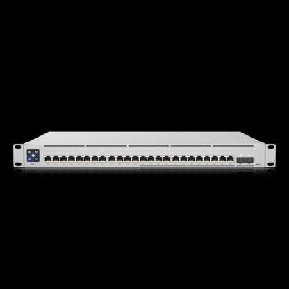 Ubiquiti UniFi Switch Enterprise 24-port PoE 12x2.5GbE 12x1GbE Ports, For Wi-Fi 6 AP, 2x 10g SFP Ports, Managed Layer 3 Switch (400W)