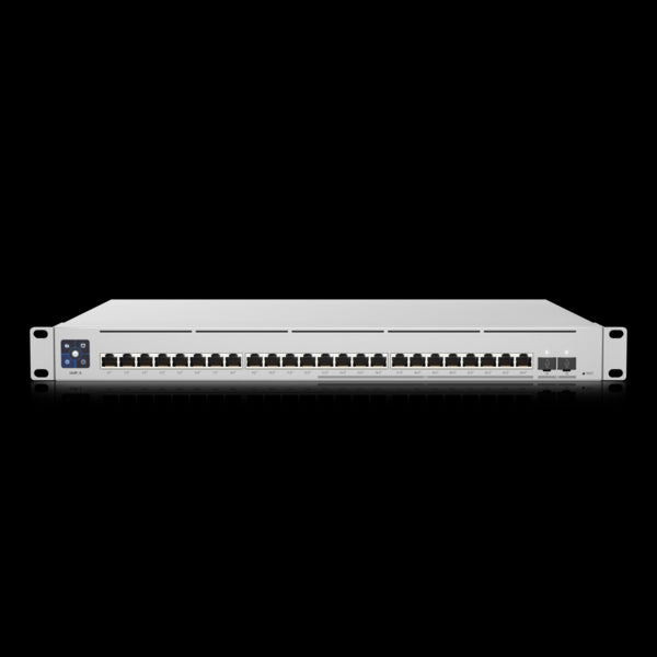 Ubiquiti UniFi Switch Enterprise 24-port PoE 12x2.5GbE 12x1GbE Ports, For Wi-Fi 6 AP, 2x 10g SFP Ports, Managed Layer 3 Switch (400W)