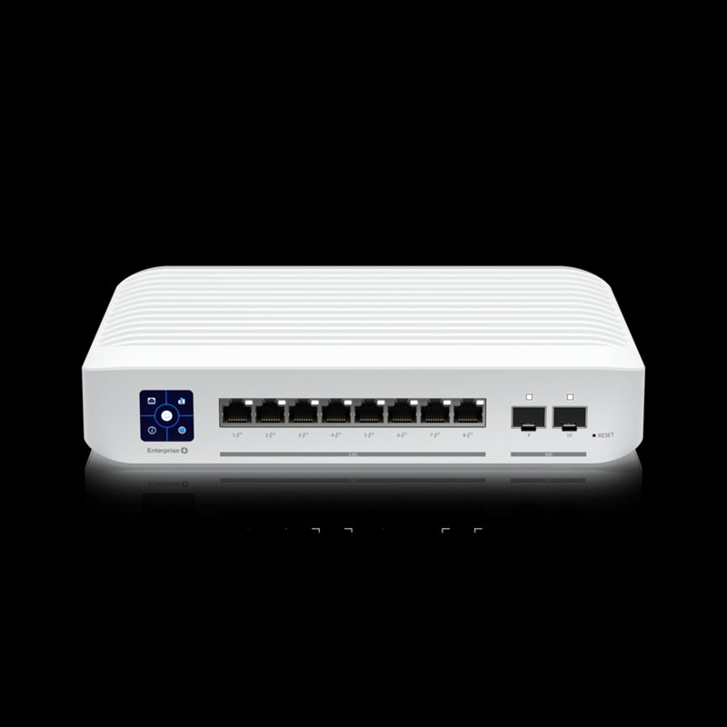 Ubiquiti Switch Enterprise 8-port PoE 8x2.5GbE, Ideal For Wi-Fi 6 AP, 2x 10g SFP Ports For Uplinks, Managed Layer 3 Switch,