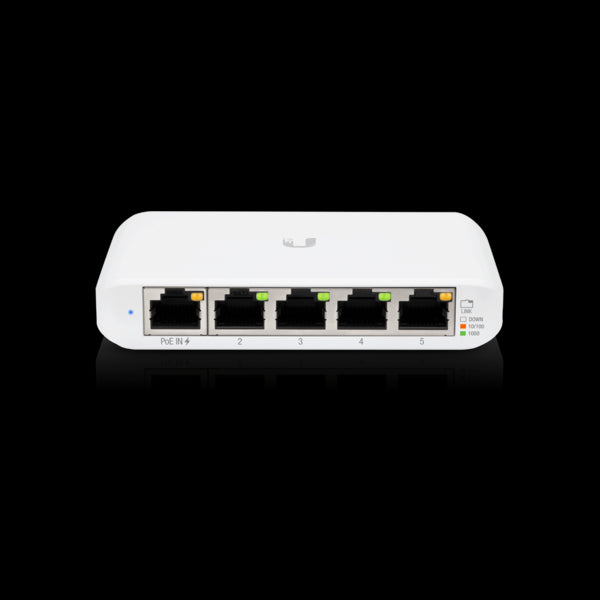 Ubiquiti USW Flex Mini 3 Pack - Managed, No PSU Cable, UniFi, Layer 2 Gigabit Switch, 5x GbE RJ45 Ports, PoE (802.3af) or USB Type-C 5V 1A,