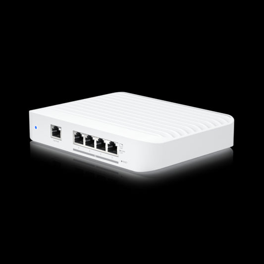Ubiquiti UniFi Switch Flex XG - Layer 2 Switch with (4) 10GbE RJ45 Ports and (1) GbE, 802.3at PoE RJ45 Input,
