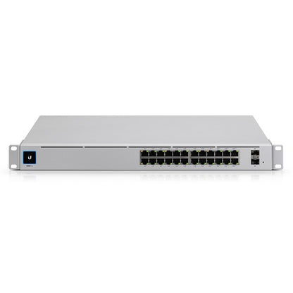 Ubiquiti UniFi 24 port Managed Gigabit Layer2  Layer3 Switch, Auto-sensing 802.3at PoE  802.3bt PoE, SFP, Touch Display - 400W GEN2,