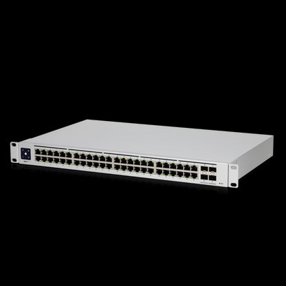 Ubiquiti UniFi 48-Port Managed Gigabit Layer2  Layer3 Switch - 48x Gigabit Ethernet Ports, 4x SFP Ports - Touch Display - GEN2,