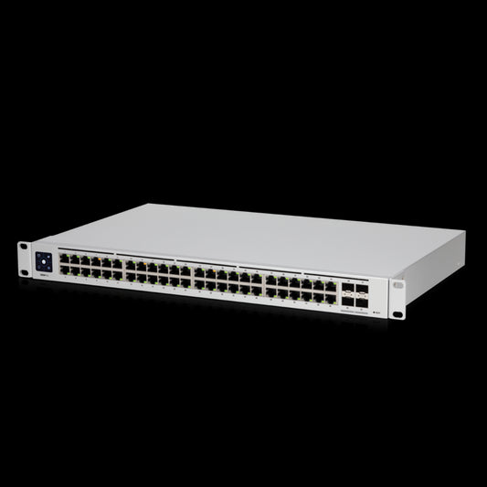 Ubiquiti UniFi 48-Port Managed Gigabit Layer2  Layer3 Switch - 48x Gigabit Ethernet Ports, 4x SFP Ports - Touch Display - GEN2,