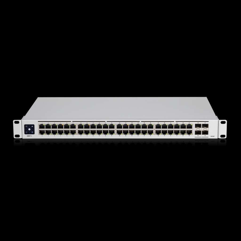 Ubiquiti UniFi 48-Port Managed Gigabit Layer2  Layer3 Switch - 48x Gigabit Ethernet Ports, 4x SFP Ports - Touch Display - GEN2,