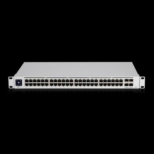Ubiquiti UniFi 48-Port Managed Gigabit Layer2  Layer3 Switch - 48x Gigabit Ethernet Ports, 4x SFP Ports - Touch Display - GEN2,