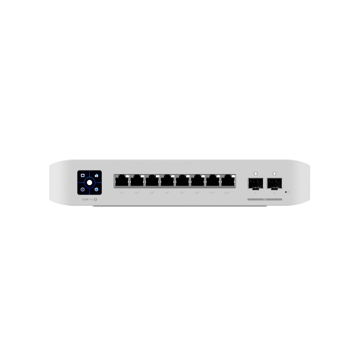 Ubiquiti UniFi Network, Switch, 8-Port, POE 120W, (6) GbE PoE Ports, (2) GbE PoE Ports, (2) 10G SFP Ports, Layer 3, Wall Mount,