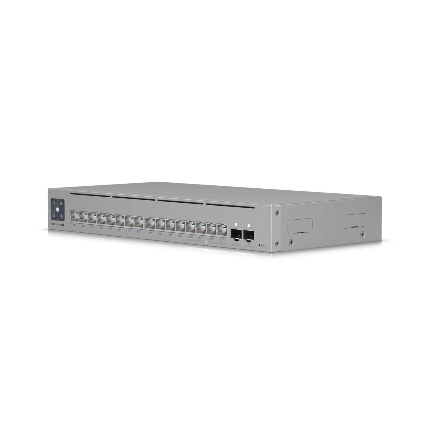 Ubiquiti UniFi Network,Pro Max 16 PoE Switch,16-port, Layer 3 Etherlighting, 2.5 GbE, PoE Output, Versatile Mounting Option,180W PoE,