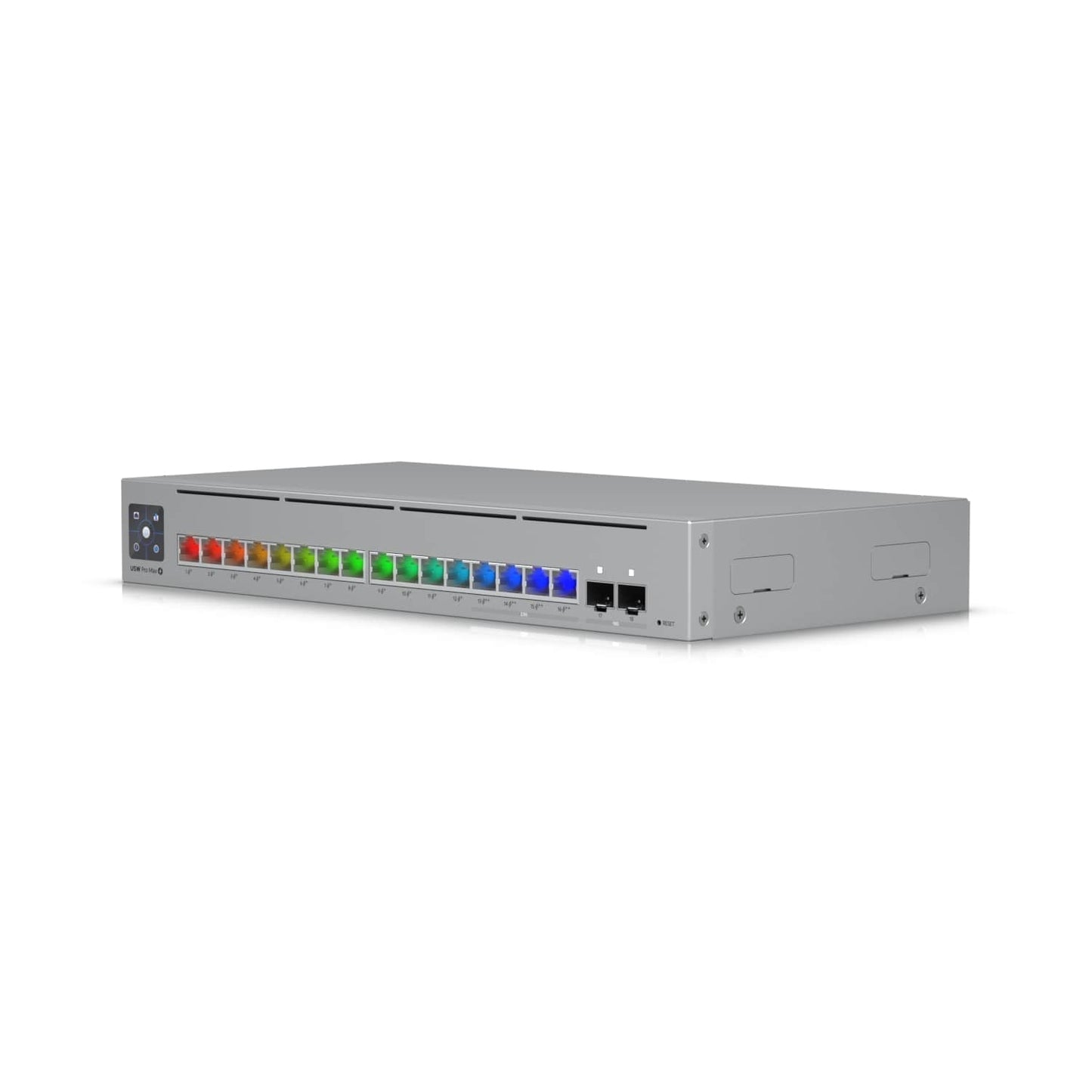 Ubiquiti UniFi Network,Pro Max 16 PoE Switch,16-port, Layer 3 Etherlighting, 2.5 GbE, PoE Output, Versatile Mounting Option,180W PoE,