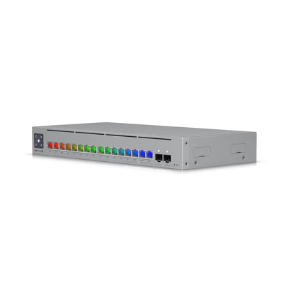 Ubiquiti UniFi Network,Pro Max 16 PoE Switch,16-port, Layer 3 Etherlighting, 2.5 GbE, PoE Output, Versatile Mounting Option,180W PoE,