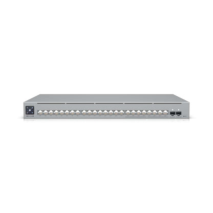 Ubiquiti UniFi Network, 24-Port, POE 400W, (8) 2.5GbEPoE, (16) GbE Ports - (8) PoE,  (8) PoE, (2)10G SFP, Layer3, Rack Mount,