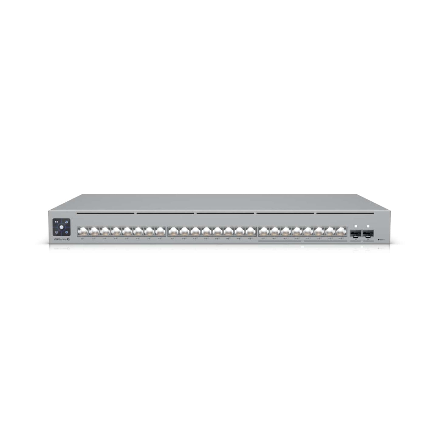 Ubiquiti UniFi Network, 24-Port, POE 400W, (8) 2.5GbEPoE, (16) GbE Ports - (8) PoE,  (8) PoE, (2)10G SFP, Layer3, Rack Mount,
