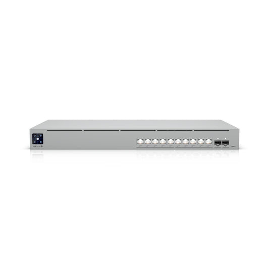Ubiquiti Pro XG 10 PoE, 1U,Professional-grade 10-port, Layer 3 Etherlighting PoE Switch,(10) 10 GbE and (2) 10G SFP Ports,