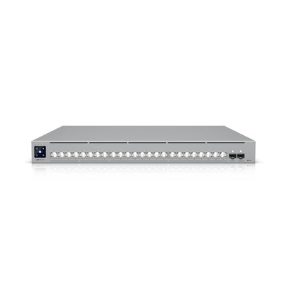 Ubiquiti  Pro XG 24, Professional-grade, 24-port Layer 3, Etherlighting Switch , (16) 10 GbE, (8) 2.5 GbE, (2) 25G SFP28 ports, DC Power Backup Ready