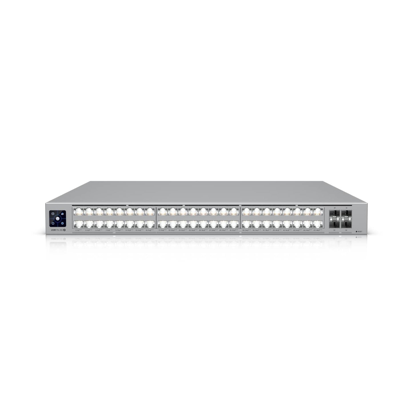Ubiquiti Pro XG 48 PoE, Professional-grade, 48-port Layer 3 Etherlighting, PoE Switch, (32) 10 GbE, (16) 2.5 GbE PoE, (4) 25G SFP28 Ports