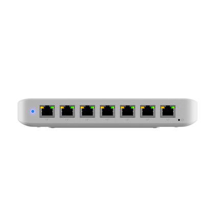 Ubiquiti Ultra 210W, Compact 8-port Layer 2 GbE PoE Switch Versatile Mounting Option,7 GbE PoE Output 1 GbE port, Includes PSU,