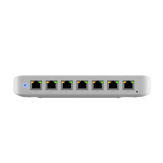 Ubiquiti Ultra 210W, Compact 8-port Layer 2 GbE PoE Switch Versatile Mounting Option,7 GbE PoE Output 1 GbE port, Includes PSU,