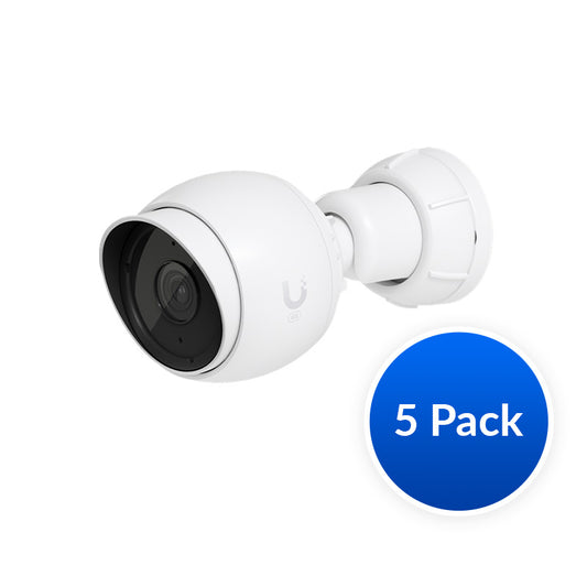 Ubiquiti UniFi Protect Camera G5-Bullet 5-Pack, Next-gen Indoor Outdoor 2K HD PoE Camera, Polycarbonate Housing, Partial Outdoor Capable