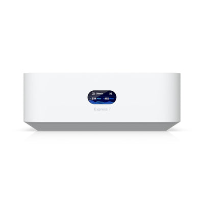 Ubiquiti UniFi Express 7, Mesh-scalable, Super-compact 10G Cloud Gateway, Integrated WiFi 7 With 6 GHz support, 140 m² Coverage