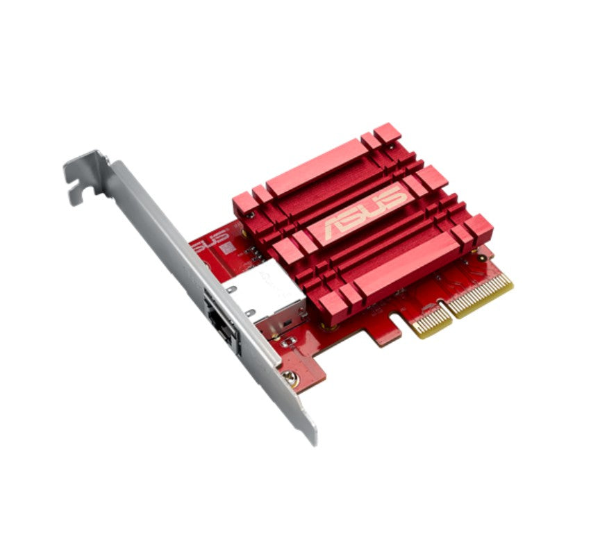 ASUS XG-C100C V3 10GBase-T PCI-E Network Adapter, 10 5 2.5 1Gbps, 100Mbps, RJ45 Port, Built in QOS ( NIC )