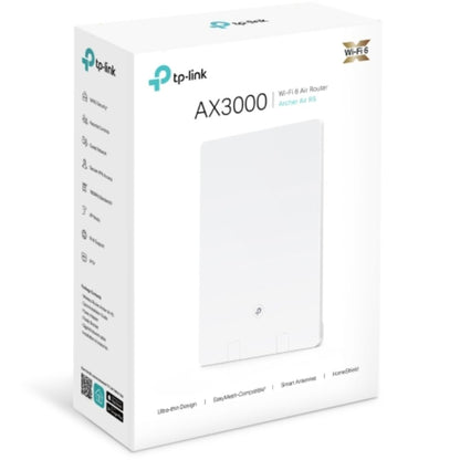 TP-Link Archer Air R5 AX3000 Dual-Band Wi-Fi 6 Air Router, 574 Mbps at 2.4 GHz  2402 Mbps at 5 GHz, 8mm Ultra-thin Shell, Multiple Installation Desig