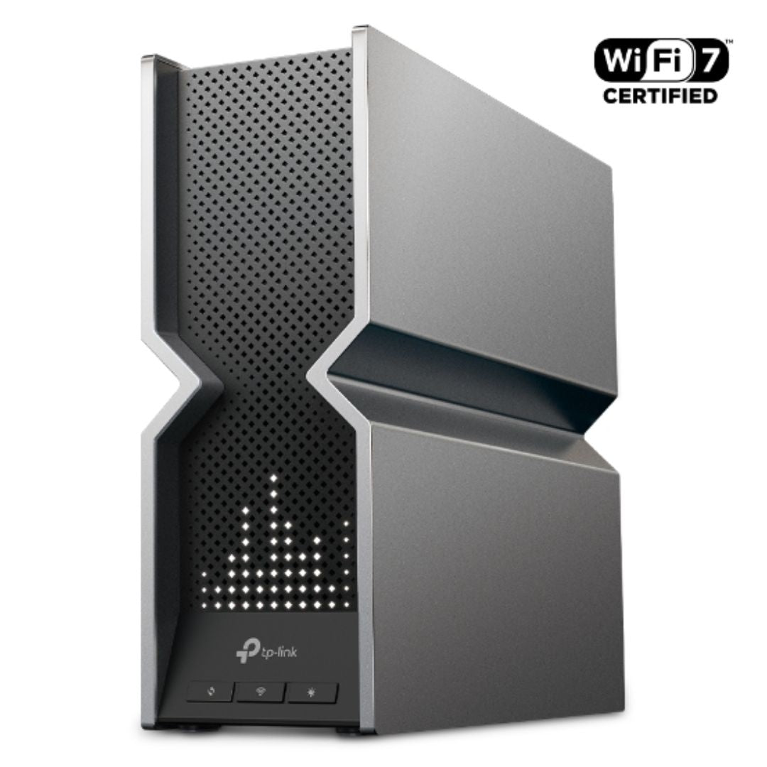 TP-Link Archer BE800 BE19000 Tri-Band Wi-Fi 7 Router (WIFI7) 1376 Mbps at 2.4 GHz  5760 Mbps at 5 GHz  11520 Mbps at 6 GHz, 8 Internal Antennas, Qu