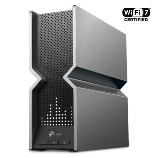 TP-Link Archer BE800 BE19000 Tri-Band Wi-Fi 7 Router (WIFI7) 1376 Mbps at 2.4 GHz  5760 Mbps at 5 GHz  11520 Mbps at 6 GHz, 8 Internal Antennas, Qu