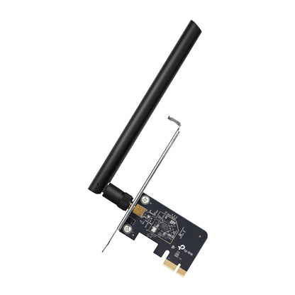 TP-Link Archer T2E AC600 Wireless Dual Band PCI Express Adapter, 433Mbps   5Ghz, 200Mbps   2.4Ghz, 1 High Gain External Antennas