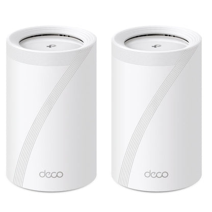 TP-Link Deco BE65(2-pack) BE11000 Whole Home Mesh Wi-Fi 7 System  (WIFI7)  574 Mbps at 2.4 GHz  4320 Mbps at 5 GHz  5760 Mbps at 6 GHz