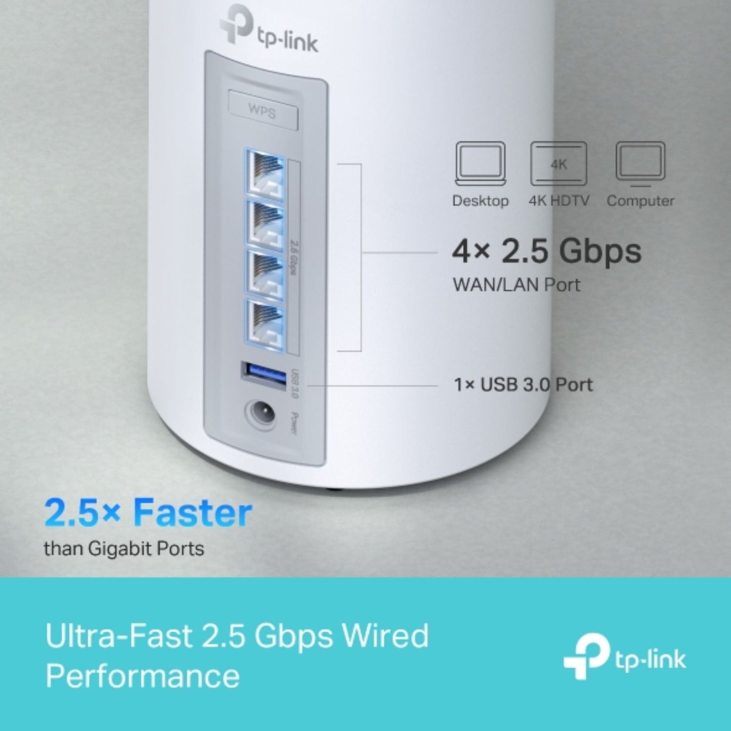 TP-Link Deco BE65(2-pack) BE11000 Whole Home Mesh Wi-Fi 7 System  (WIFI7)  574 Mbps at 2.4 GHz  4320 Mbps at 5 GHz  5760 Mbps at 6 GHz