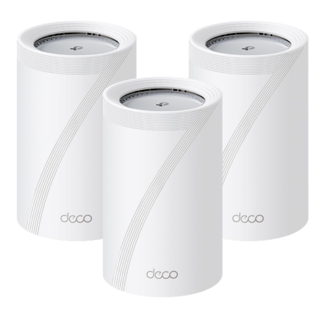 TP-Link Deco BE65 Pro(3-pack) BE11000 Whole Home Mesh WiFi 7 System, 688 Mbps at 2.4 GHz  4320 Mbps at 5 GHz  5760 Mbps at 6 GHz