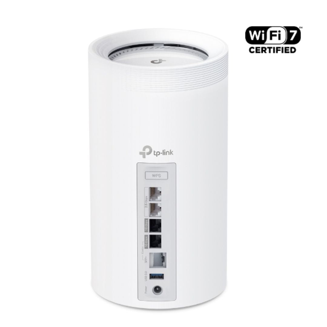 TP-Link Deco BE85(1-pack) BE22000 Tri-Band Whole Home Mesh Wi-Fi 7 System (WIFI7), 1376 Mbps at 2.4 GHz  8640 Mbps at 5 GHz  11520 Mbps at 6 GHz