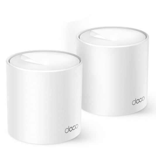 TP-Link Deco X1500(2-pack) AX1500 Whole Home Mesh Wi-Fi 6 System, 300 Mbps at 2.4 GHz  1201 Mbps at 5 GHz