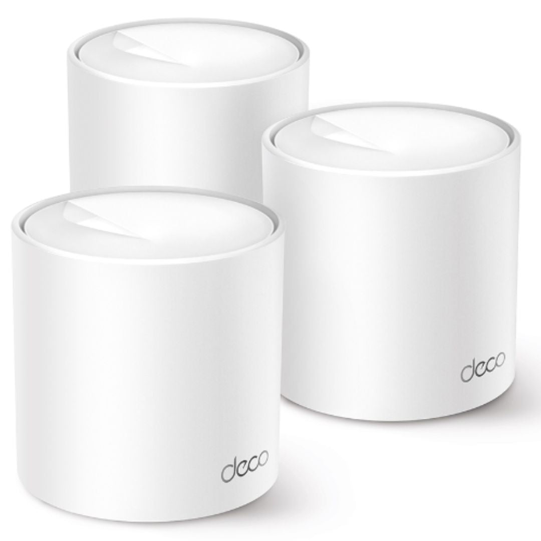 TP-Link Deco X1500(3-pack)  AX1500 Whole Home Mesh Wi-Fi 6 System, 300 Mbps at 2.4 GHz  1201 Mbps at 5 GHz