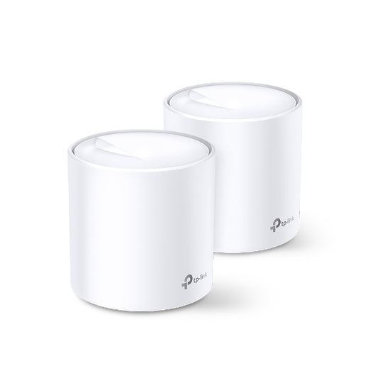 TP-Link Deco X20(2-pack) AX1800 Whole Home Mesh Wi-Fi 6 System, Up To 370 sqm Coverage, WIFI6, 1201Mbps   5Ghz, 574Mbps   2.4 GHz OFDMA, MU-MIMO (WIFI