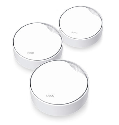 TP-Link Deco X50-PoE(3-pack) AX3000 Whole Home Mesh WiFi 6 System with PoE,  574 Mbps at 2.4 GHz  2402 Mbps at 5 GHz