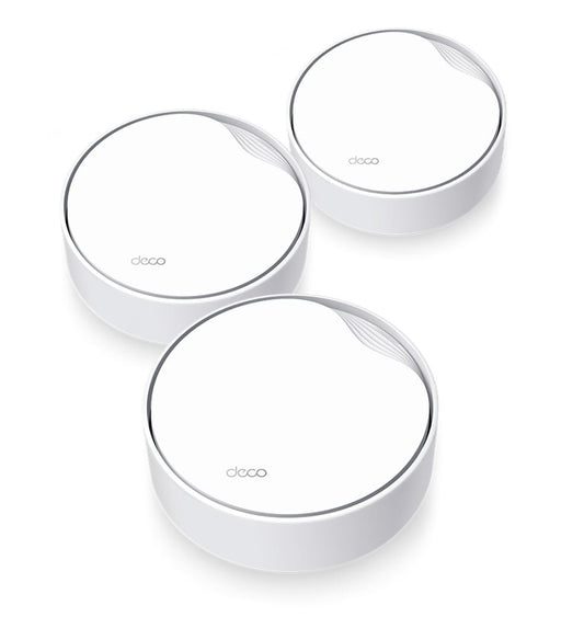 TP-Link Deco X50-PoE(3-pack) AX3000 Whole Home Mesh WiFi 6 System with PoE,  574 Mbps at 2.4 GHz  2402 Mbps at 5 GHz