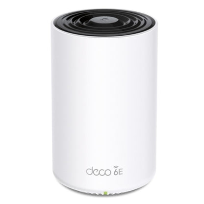 TP-Link Deco XE75 Pro(1-pack)) AXE5400 Tri-Band Mesh Wi-Fi 6E System, 574 Mbps at 2.4 GHz  2402 Mbps at 5 GHz  2402 Mbps at 6 GHz